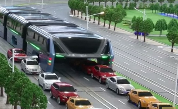 Транспорт будущего - Transit Elevated Bus