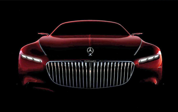 Тизер люксового купе Vision Mercedes-Maybach 6