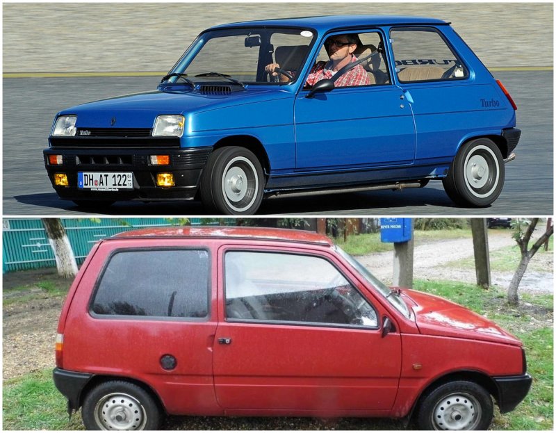 Renault R5 и «Ока». Сводные братья в прошлом и будущем. Коллаж: Driver-News