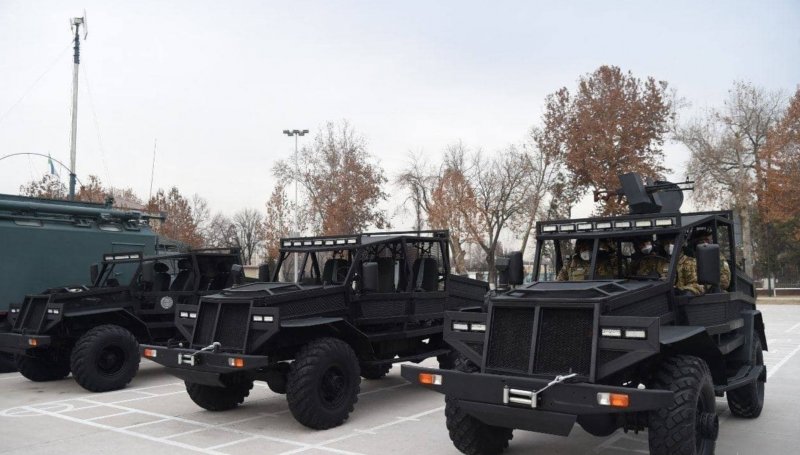 Есть варианты и без пулемёта. Фото: пресс-служба президента Узбекистана
