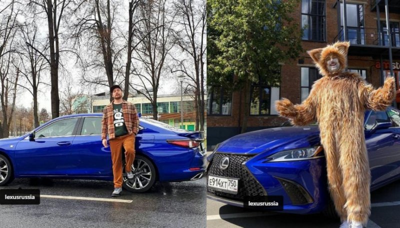 Маркони и его Lexus. Фото: Instagram @vovapcdonail