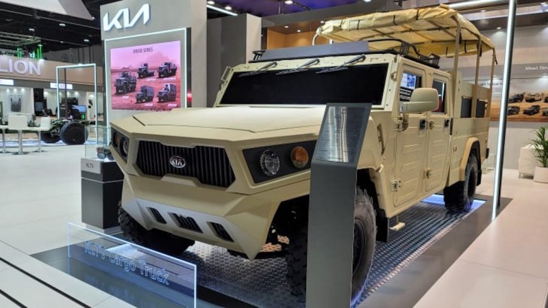 Корейцы готовят «убийцу» Hummer: Представлен KIA LTCT— военный грузовик с необычным дизайном
